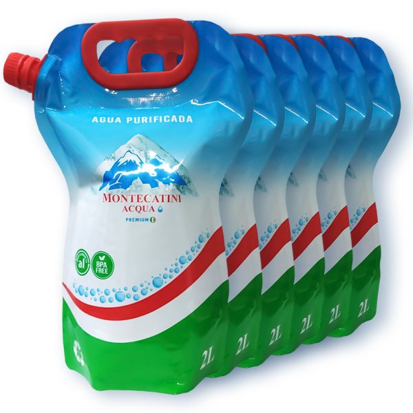 Doypack Agua Purificada Premium Caja 6 uni x 2L